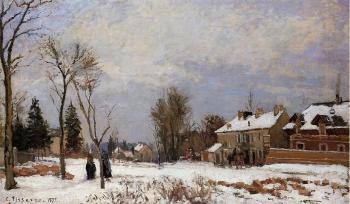 Camille Pissarro : The Road from Versailles to Saint-Germain, Louveciennes